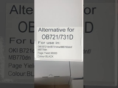 Cartucho de tônico compatível preto 45439002 Para OKI B731 MB770 Kit de tônico de impressora de alta capacidade