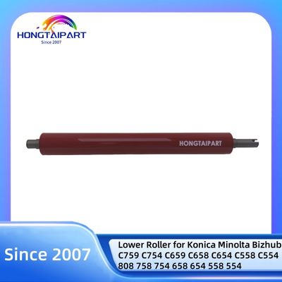 comprar Roller Inferior para Konica Minolta Bizhub C759 C754 C659 C658 C654 C558 C554 808 758 754 658 654 558 554 Peças de Reposição do Cilindro de Pressão de Calor do Fusor fabricação em linha