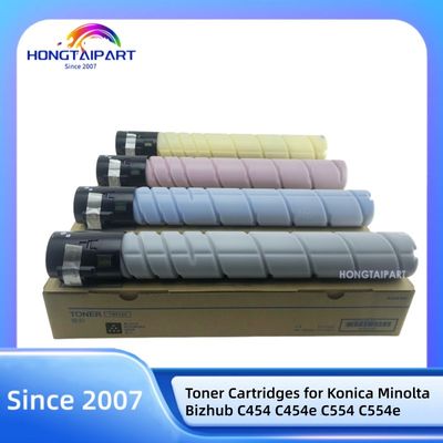 comprar Cartuchos Toner TN512 para Konica Minolta Bizhub C454 C454e C554 C554e BK540g C M Y 510g HONGTAIPART fabricação em linha