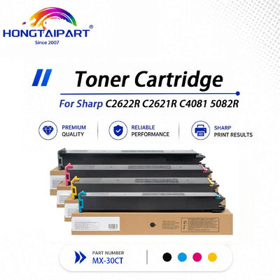 Comprar Cartucho de toner MX-30CT MX-60CT com ajuste cromático, saturação restrita e estável, compatível com Sharp C2622R C2621R C4081 5082R fabricação em linha