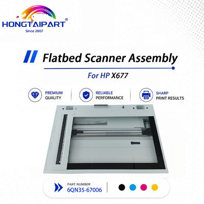 Comprar Conjunto de scanner plano usado original 6QN35-67006 para reparo de impressora HP X677 fabricação em linha
