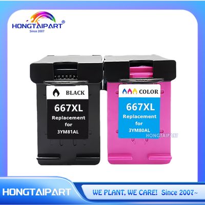 Cartucho de tinta 3YM81AL 3YM80AL 667XL 667 Para impressora HP DeskJet Ink Advantage 1275 2374 2375 2376 2775 2776, mais 6475 6476, mais DeskJet Ink Advantage 6075