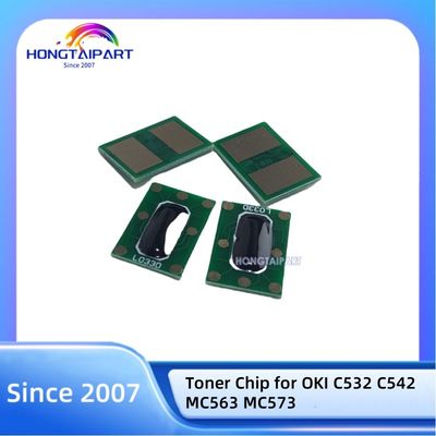 Toner Chip 46490608 46490607 46490605 46490606 para OKI C532 C542 MC563 MC573 Compatível