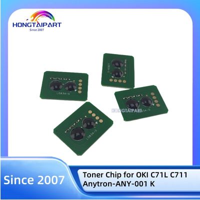 Chipe de tonificador compatível para OKI C71L C711 Anytron-ANY-001 K