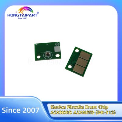 Chip de Tambor para Konica Minolta BH C224 C364 C284 C454 C554 C224e C284e C454e C258 C308 A2XN0RD (DR-512K) A2XN0TD (DR-512) DK-512 DK512 Peças de Reposição Suprimentos Hongtaipart