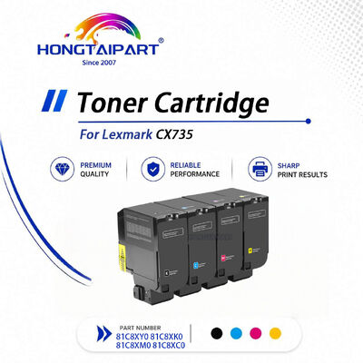 Cartucho de toner compatível série 81C8 para impressora colorida Lexmark CX735