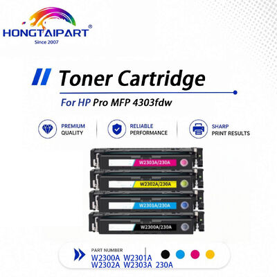 Cartucho de toner colorido W2300A- W2303A compatível com impressora HP MFP 4303fdw