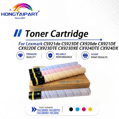 Toner compatível da série 76C00 para impressora a laser Lexmark CS923 CX924
