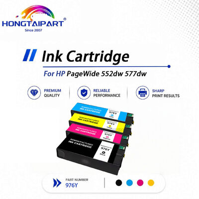 Cartucho de tinta 976Y compatível com impressora jato de tinta HP PageWide 552dw 577dw