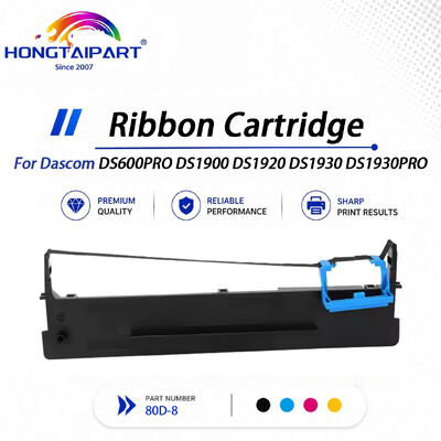 Cartucho de fita 80D-8 resistente ao desbotamento, saída de caracteres nítida, compatível com Dascom DS600PRO DS1900 DS1920 DS1930 DS1930PRO
