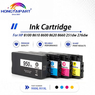 Cartucho de tinta 950XL 951XL com fluxo constante Compatível com cores de proteção de bocal para HP 8100 8610 8600 8620 8660 251dw 276dw