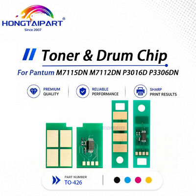 Pino de chip de tambor e toner calibrado por dados TO426, antioxidativo sólido, compatível com Pantum M7115DN M7112DN P3016D P3306DN