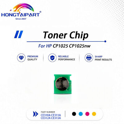 Chip de toner reciclável de recarga fácil CE310A CE311A CE312A CE313A para HP CP1025 CP1025nw