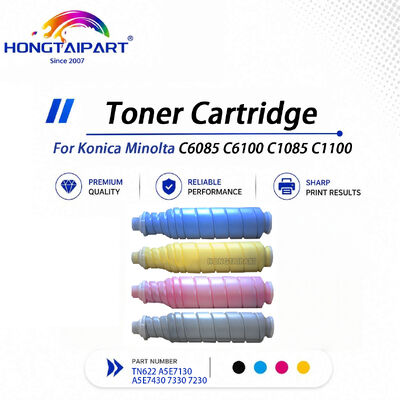 Cartucho de toner de cor vívida TN622 A5E7130 A5E7430 7330 7230 para Konica Minolta C6085 C6100 C1085 C1100