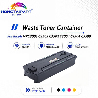 Recipiente de toner residual estável D2426400 para copiadora Ricoh MPC3003 C3503 C3502 C3004 C3504 C3500
