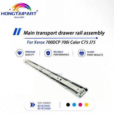Conjunto principal estável 801K25661 801K25660 do trilho da gaveta do transporte para a copiadora da cor C75 J75 de Xerox 700DCP 700i