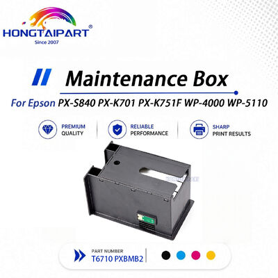 Caixa de manutenção estável T6710 PXBMB2 para impressora Epson PX-S840 PX-K701 PX-K751F WP-4000 WP-5110