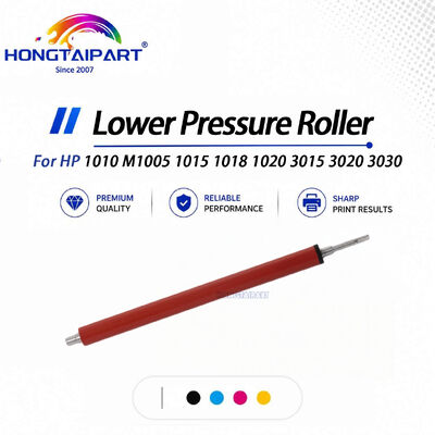 Rolo de pressão inferior do fusor de silicone, resistente ao calor, dimensão precisa, compatível com impressora HP 1010 1015 1020